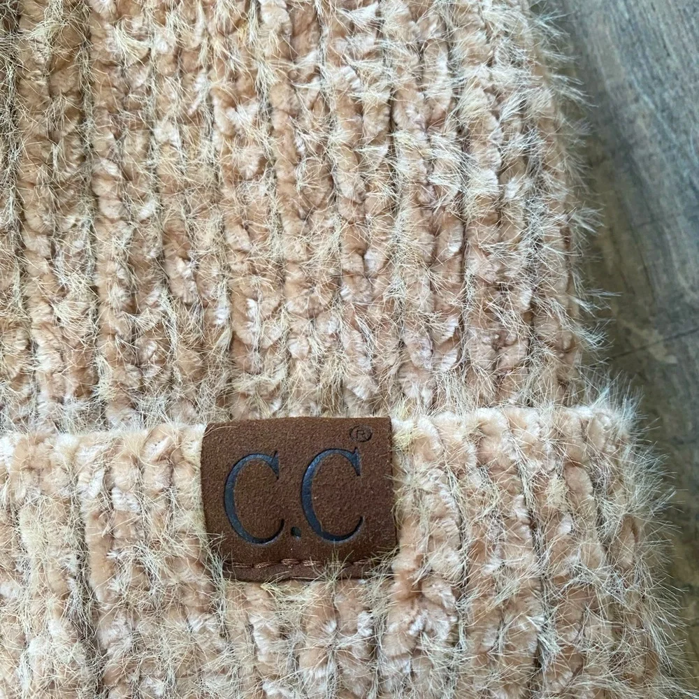 C.C. Tan and Cream Beanie